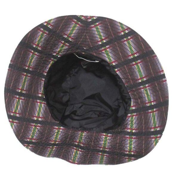 Prada Checked Nylon Bucket Hat Size M Purple main image 5